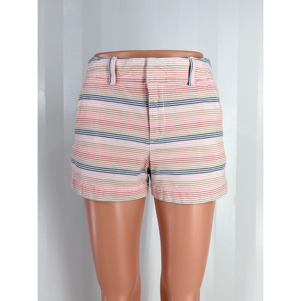 GAP City Short Women’s Multicolor Striped Shorts Sz 0